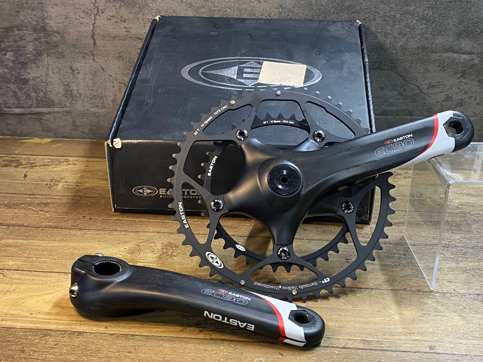 JS331 EASTON EC90 カーボン クランクセット 172.5mm CT2 53/39T 10s