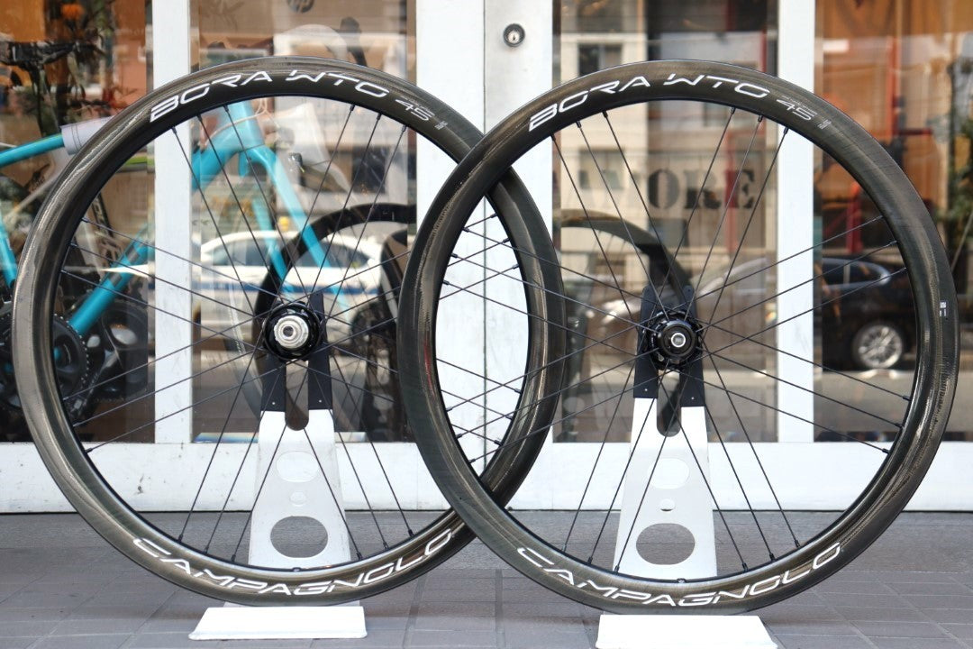 カンパニョーロ Campagnolo ボーラ BORA WTO 45 DB ディスク カーボン チューブレス ホイールセット シマノ11S/12S  19C 【横浜店】