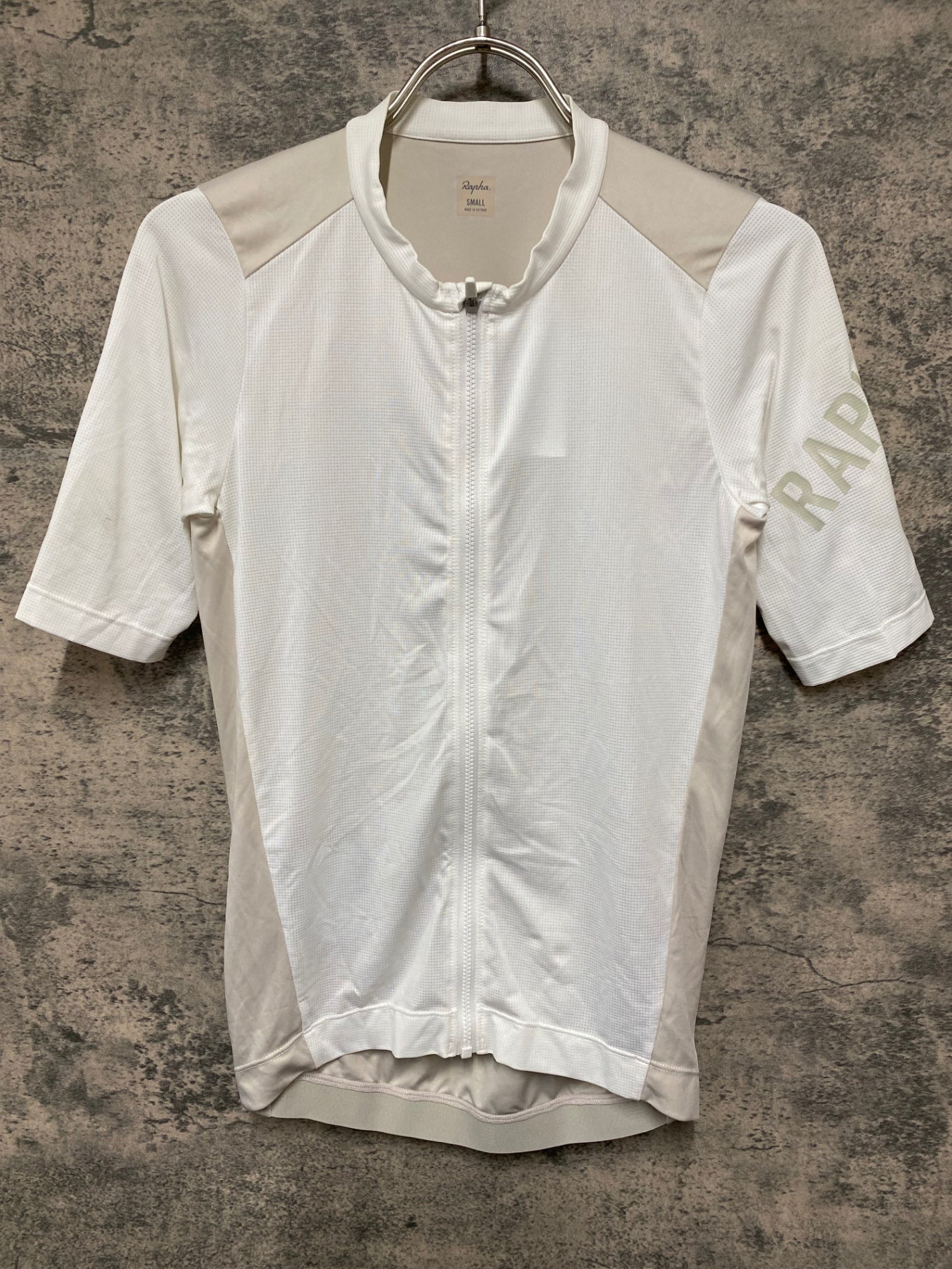 JV381 ラファ Rapha MENS PRO TEAM JERSEY 半袖 サイクルジャージ 白 S