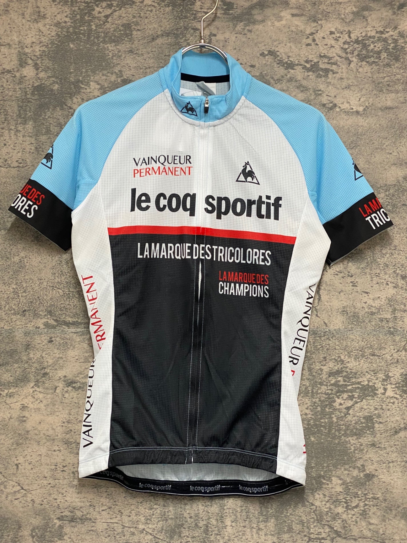 KG651 ルコックスポルティフ le coq sportif 半袖 サイクルジャージ 白