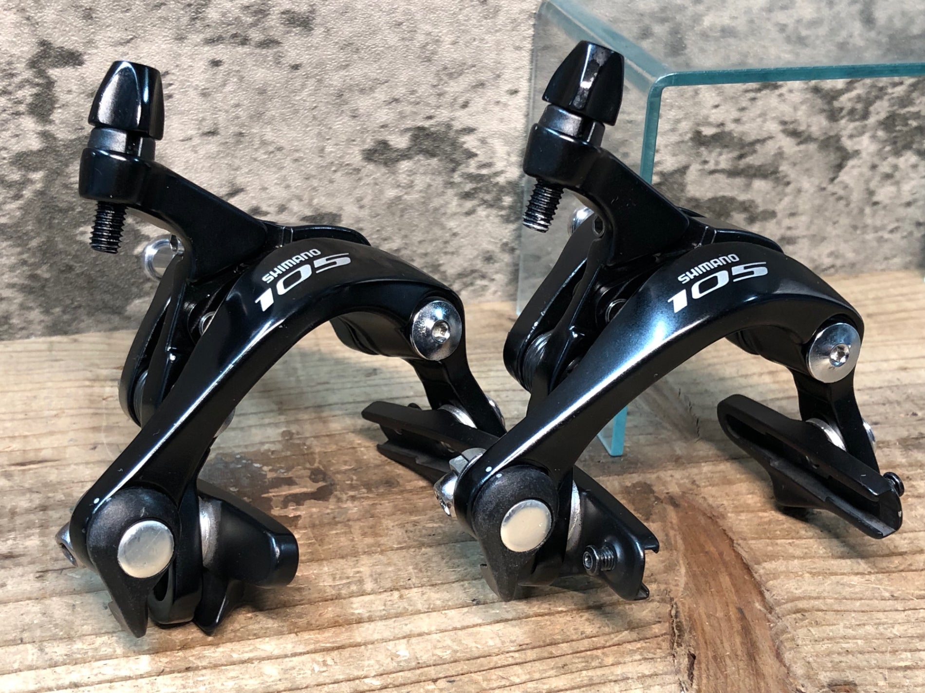 JP313 シマノ SHIMANO 105 BR-5800 キャリパーブレーキ 黒 前後セット