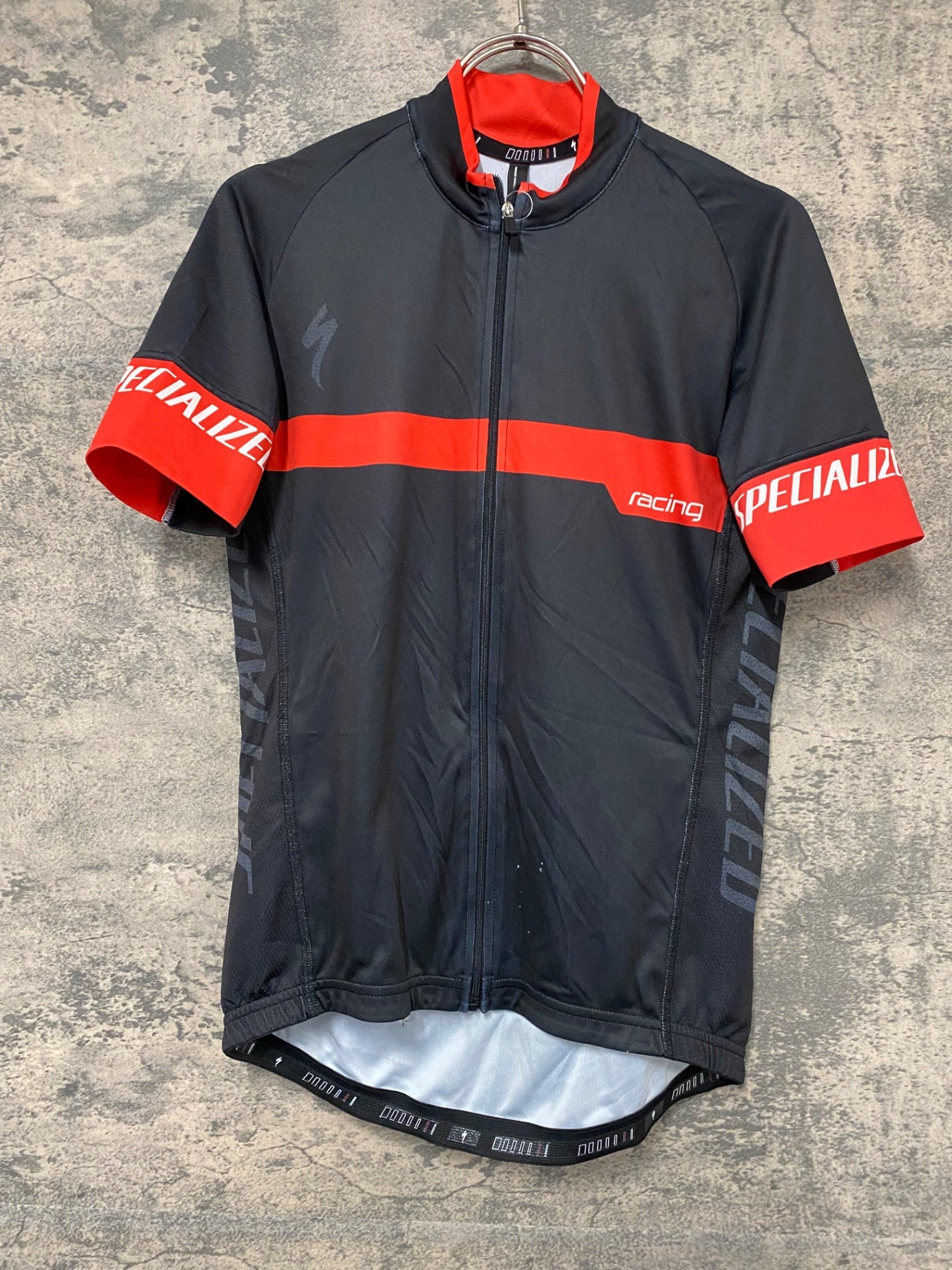 JG088 スペシャライズド SPECIALIZED SL 半袖 サイクルジャージ 黒 赤