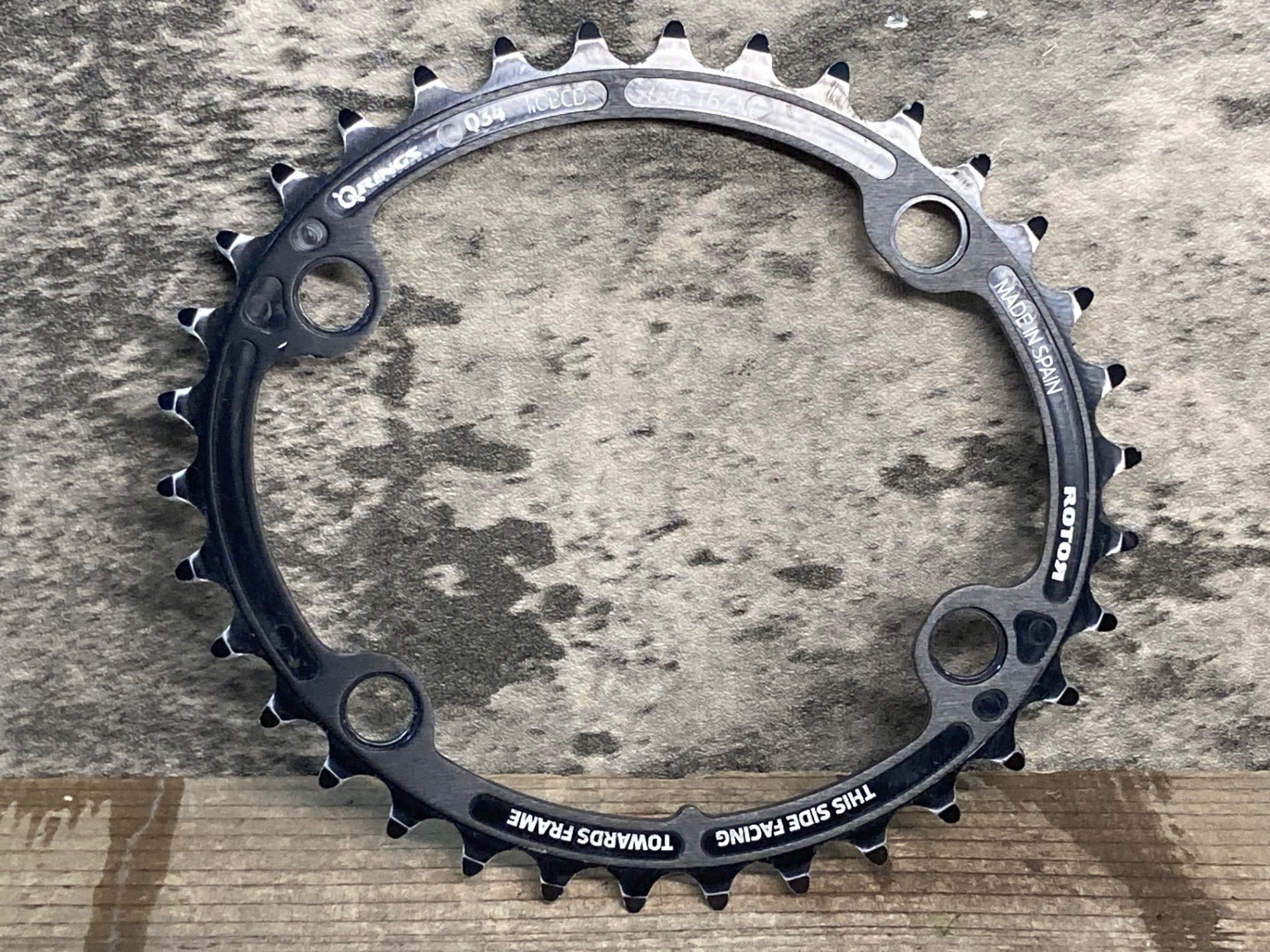 ローター チェーンリング JK201 ローター ROTOR Q-RINGS チェーンリング 34T BCD110 楕円