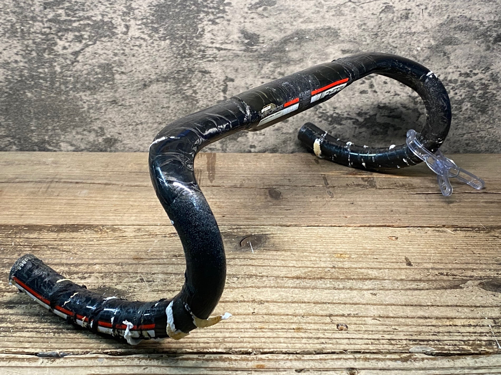 JO618 FSA K-FORCE カーボン ドロップハンドル W400mm Φ31.8 ※クリア