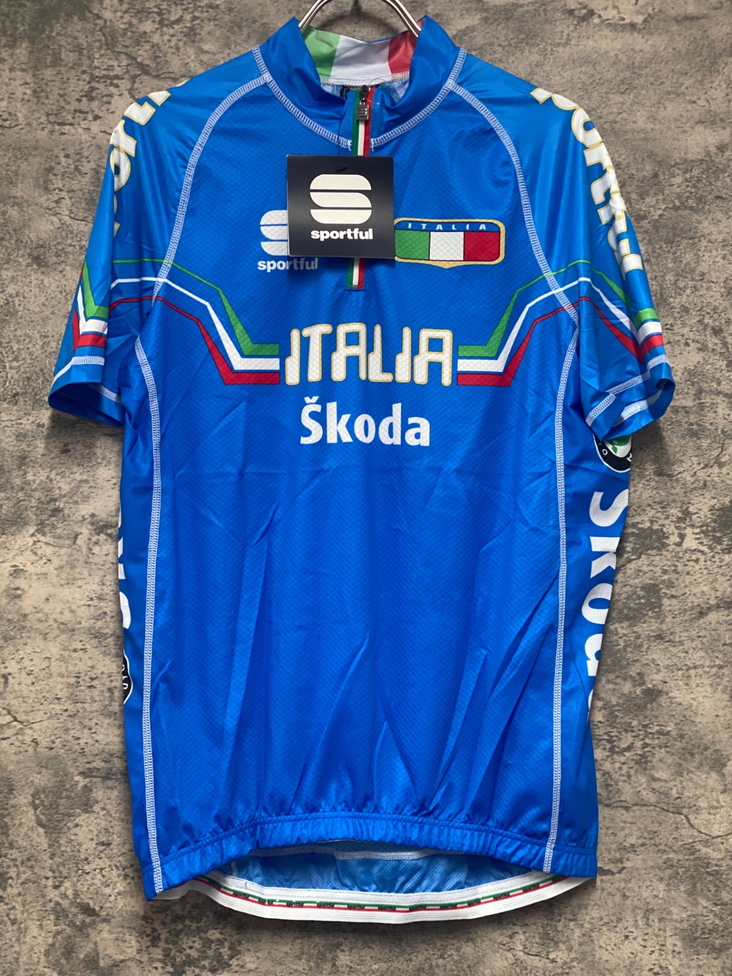 JV540 スポーツフル sportful 半袖 サイクルジャージ 青 L ITALIA