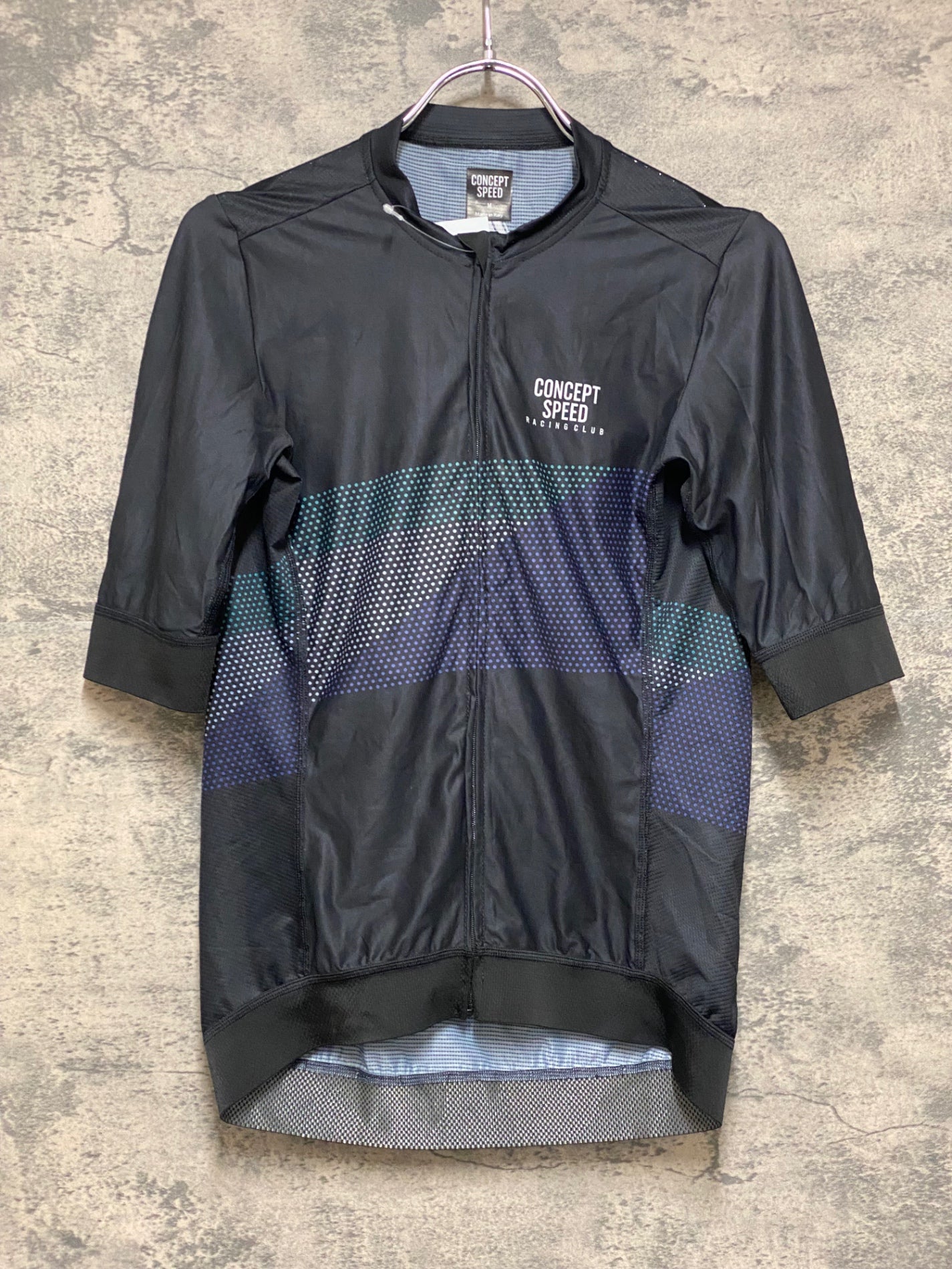 JN108 コンセプトスピード CONCEPT SPEED 半袖 サイクルジャージ 黒 M