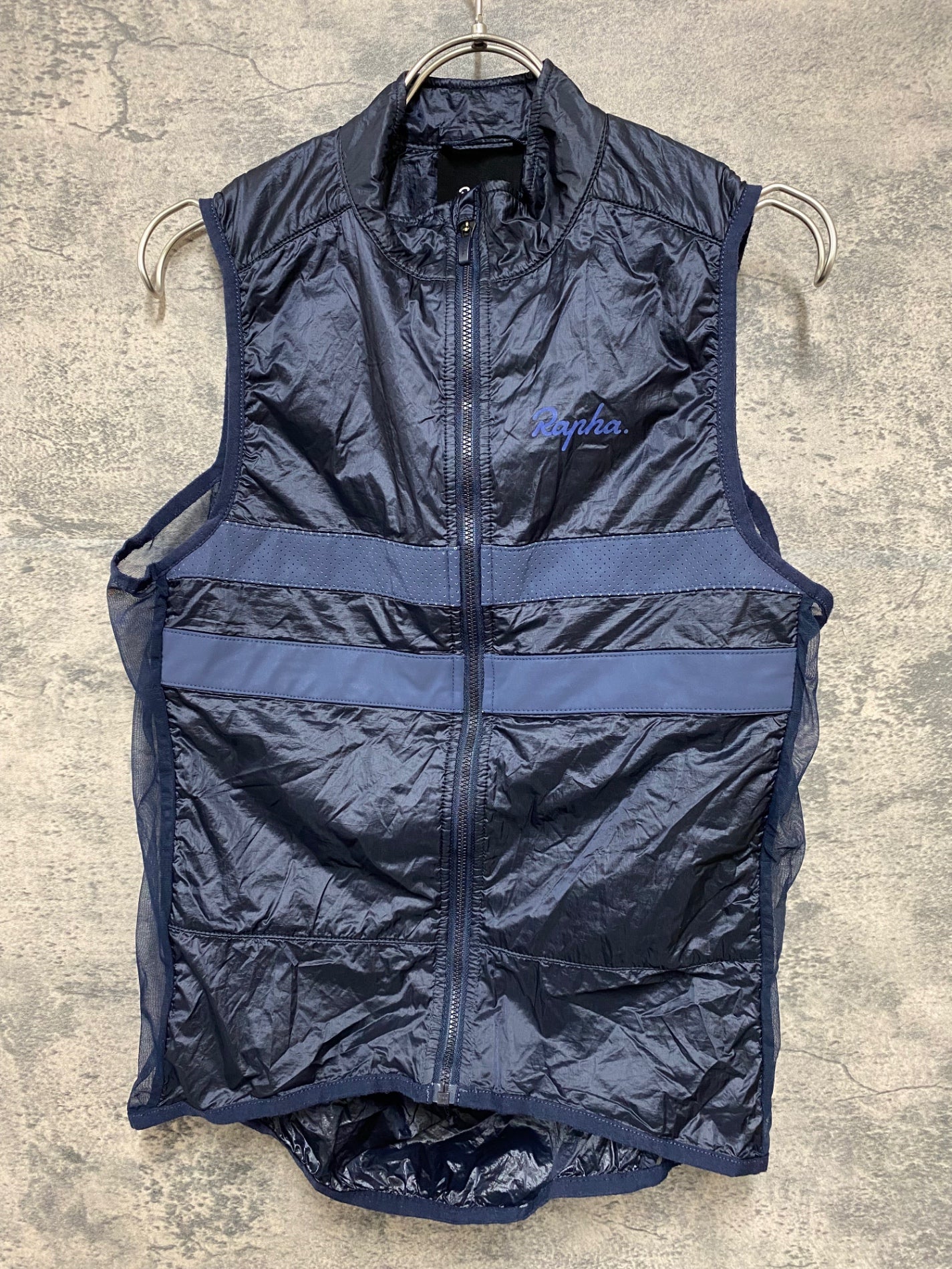 JJ053 ラファ RAPHA 防風 ダウン ジレ サイクルベスト S ブラック