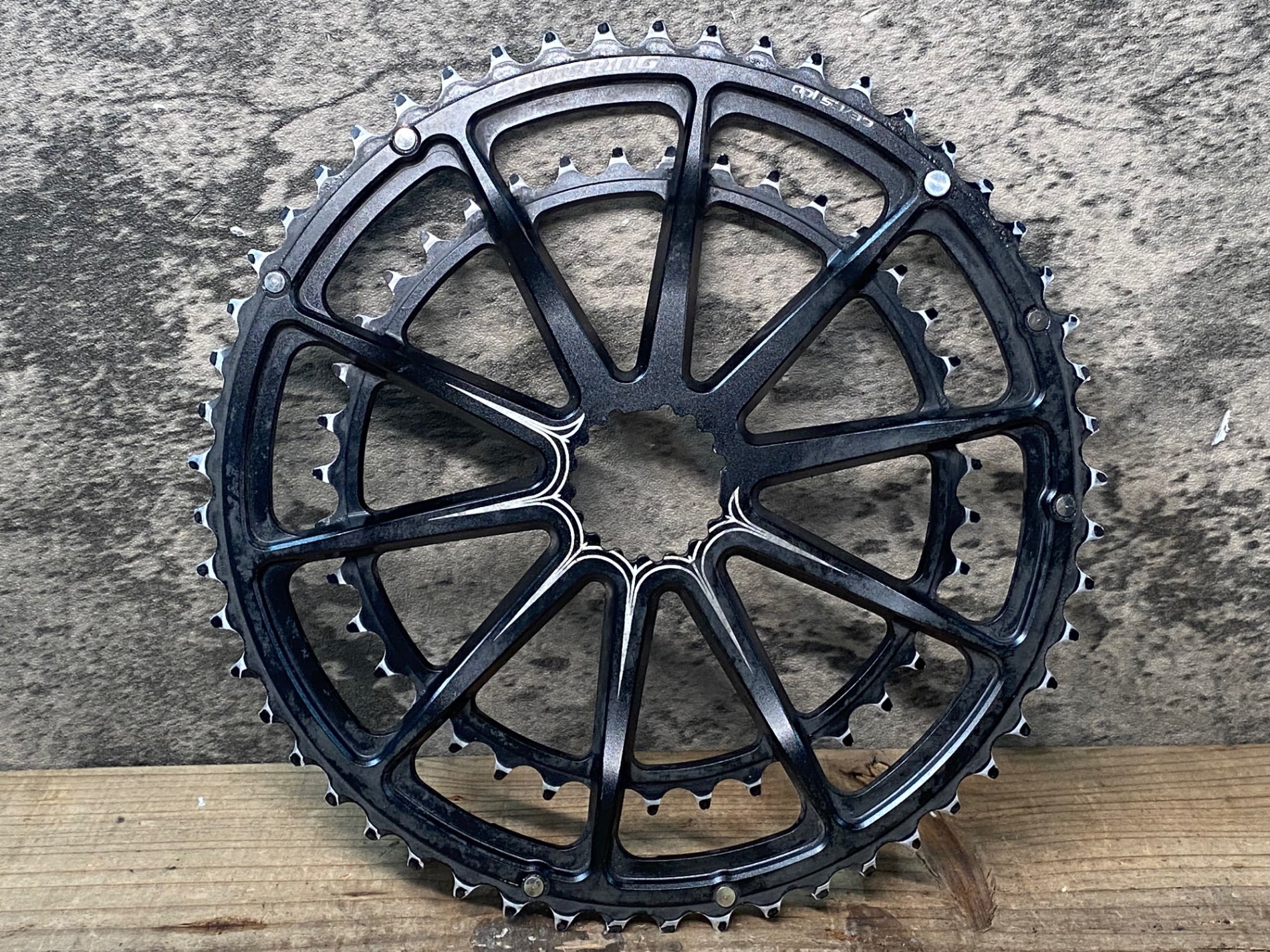 Hollowgram チェーンリング spider ring 53-39 JN623 ホログラム HOLLOWGRAM SPIDERING チェーンリング ダブル 53/39T