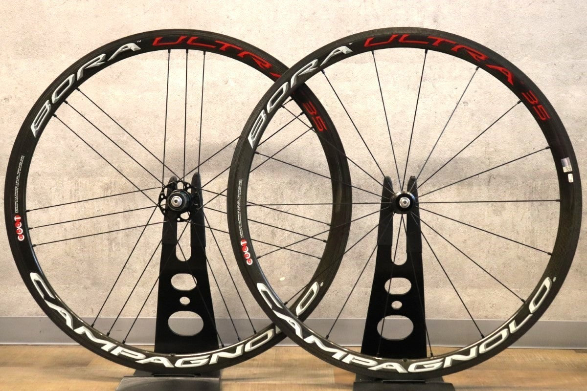 カンパニョーロ Campagnolo ボーラウルトラ BORA ULTRA 35 カーボン チューブラー ホイールセット シマノ 12/11S  ナローリム 【さいたま浦和店】