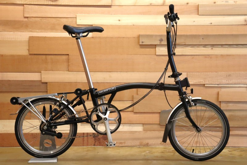 ブロンプトン BROMPTON M6R 2016年頃モデル 外装2速・内装3S 16インチ ブラック 折りたたみ ミニベロ 小径車 【立川店】