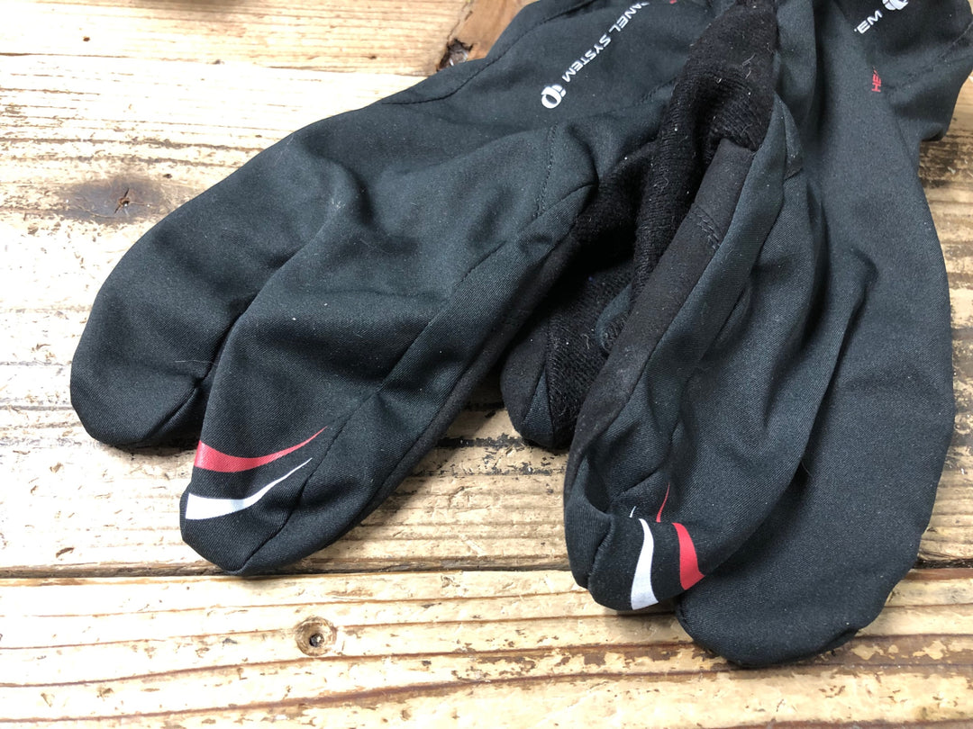 JV328 パールイズミ PEARL iZUMi 長指ウィンターグローブ 黒 M HEAT PANEL SYSTEM