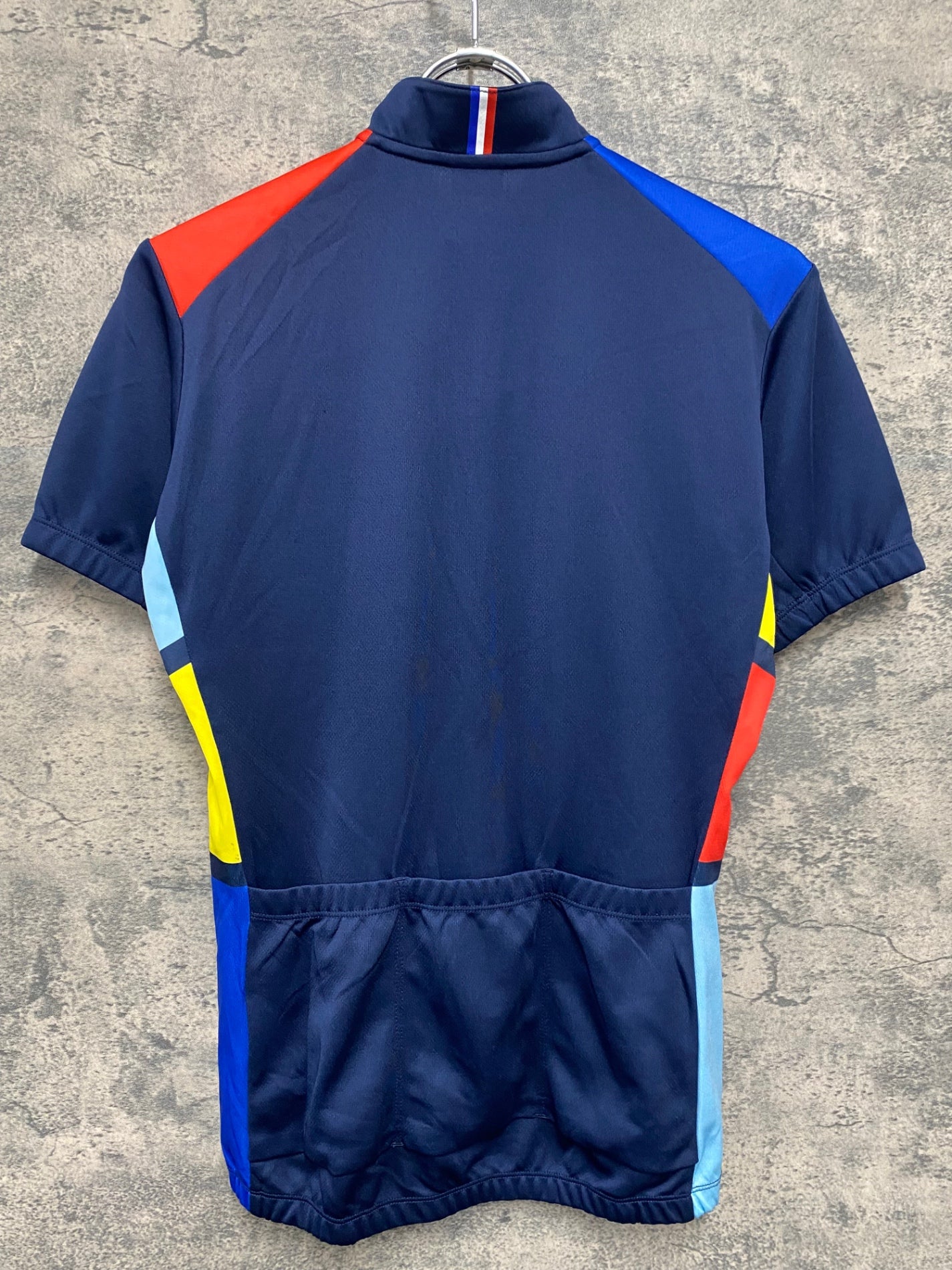 JU425 ルコックスポルティフ Le Coq Sportif 半袖 サイクルジャージ 紺