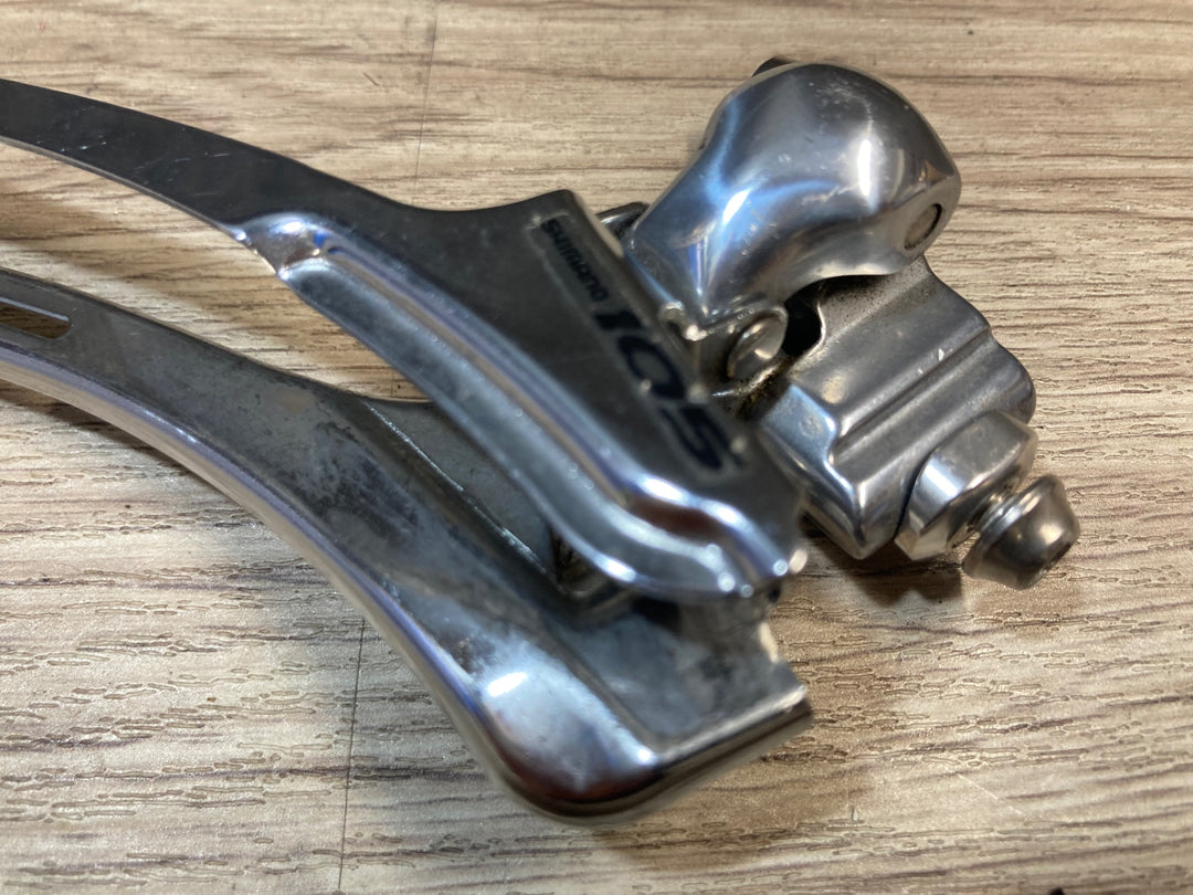 KI875 シマノ SHIMANO 105 FD-5600 直付 フロントディレイラー シルバー 2s