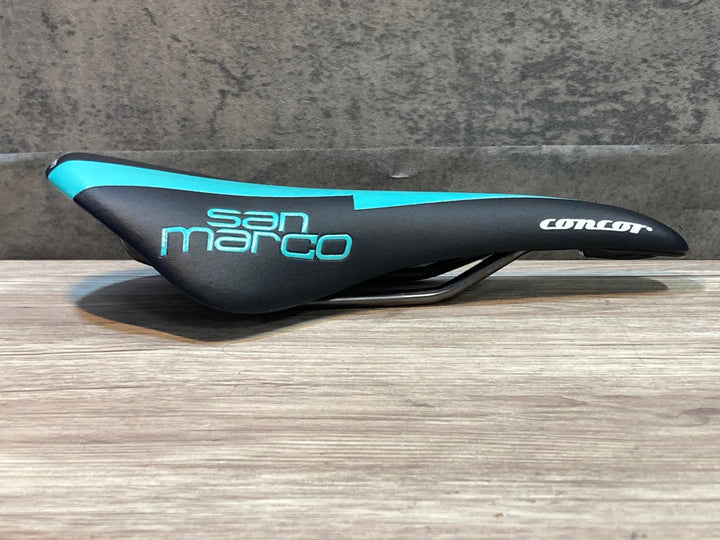 JU659 セラサンマルコ Selle San Marco コンコール CONCOR TEAM サドル XSiliteレール 黒/水色