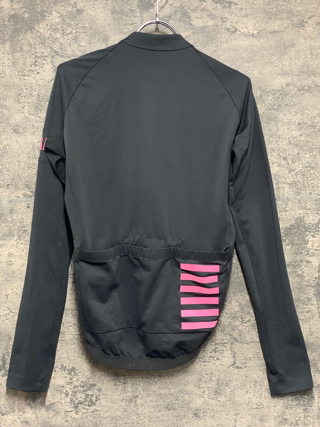 KM627 ラファ Rapha PRO TEAM LONG SLEEVE TRAINING JERSEY 長袖 サイクルジャージ グレー S ※擦れ等使用感あり