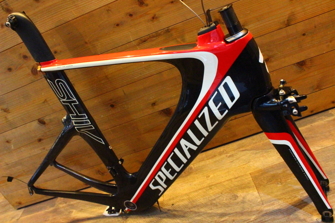 スペシャライズド SPECIALIZED シヴ SHIV EXPERT 2015 Mサイズ カーボン トライアスロンバイク フレームセット 【名古屋店】