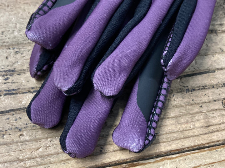 KM730 フィンガークロスド FINGERSCROSSED MID SEASON GLOVES 長指 グローブ 紫 M 裏起毛
