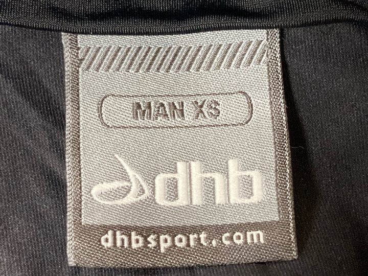 JS972 dhb 半袖 サイクルジャージ 黒 白 XS