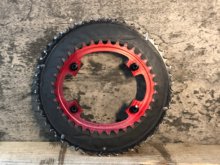 JU061 シマノ SHIMANO アルテグラ ULTEGRA FC-R8000 アウターチェーンリング 52/36T セット インナー SMITH Baroque Gear楕円