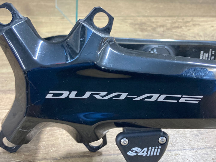 KM488 シマノ SHIMANO デュラエース DURA-ACE FC-R9200 クランクセット 175mm 4iiii 両足計測パワーメーター付き 接続確認済