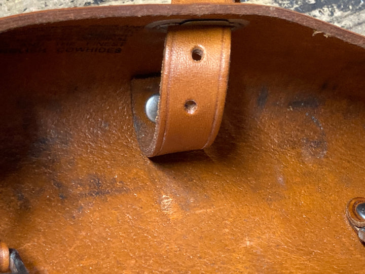KJ649 ブルックス BROOKS ツールバッグ TOOL BAG サドルバッグ ブラウン レザー ※シミ汚れあり