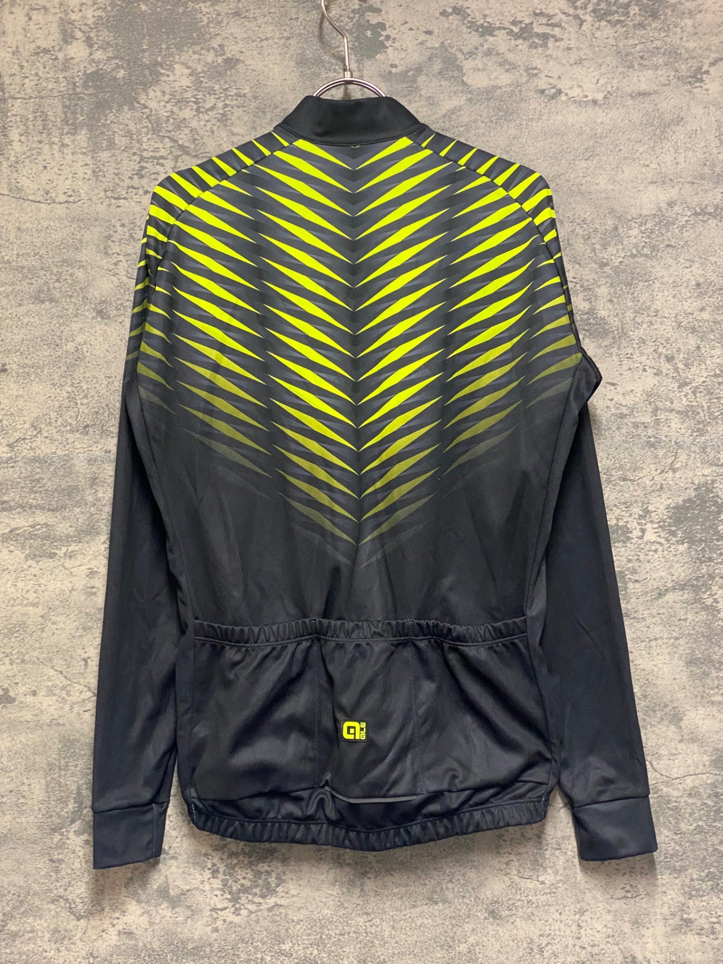 JQ828 アレ ALE 長袖 サイクルジャージ 黒 黄色 M 裏起毛 – BICI AMORE