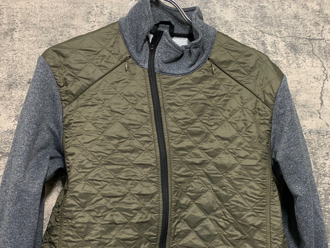 JV277 カフェドシクリステ Cafe du Cycliste Heidi man 長袖 サイクルジャージ グレー カーキ M 裏起毛