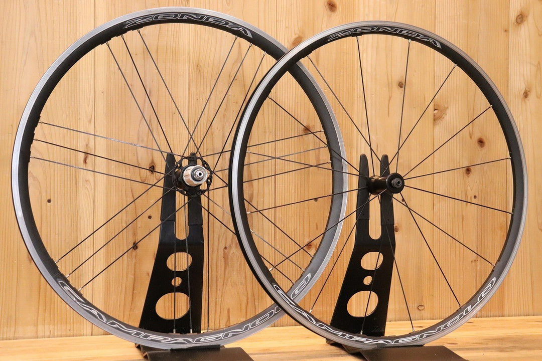 カンパニョーロ CAMPAGNOLO ゾンダ ZONDA アルミ クリンチャー ホイールセット シマノ 11S/12S 【芦屋店】