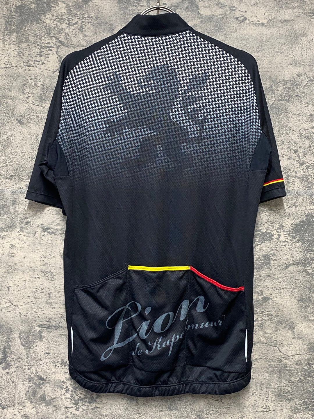 KG281 リオンドカペルミュール Lion de KAPELMUUR 半袖 サイクルジャージ 黒 XL