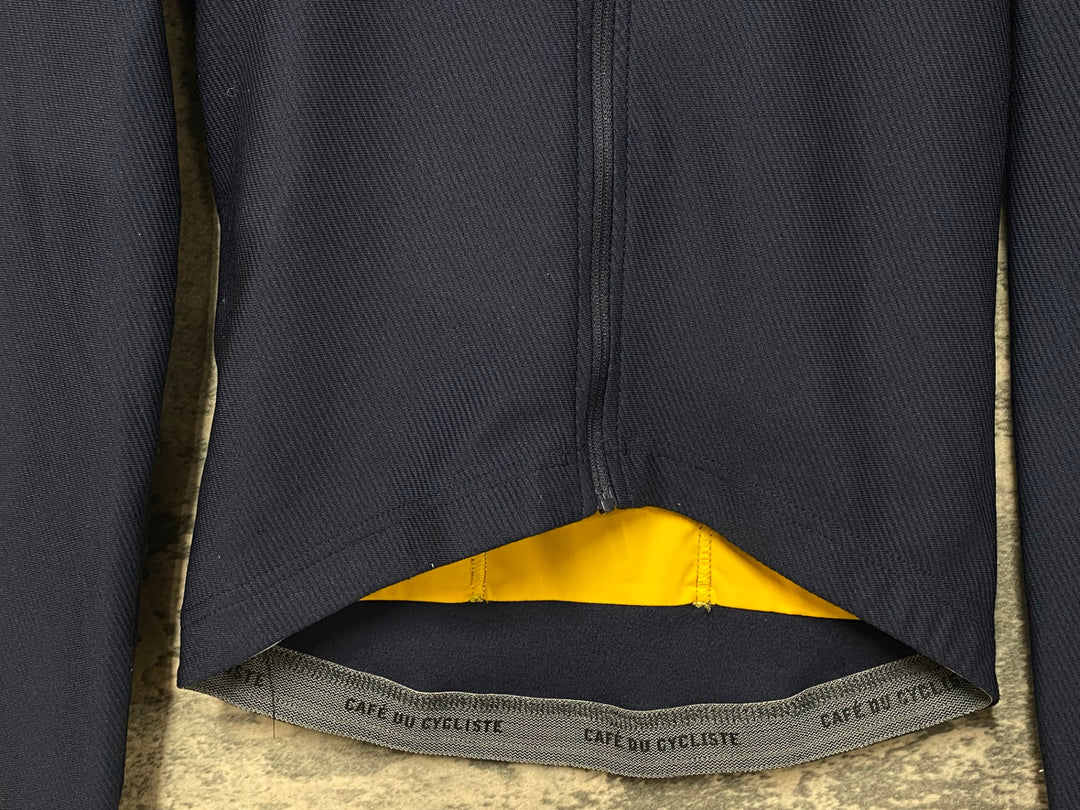 JZ691 カフェドシクリステ Cafe du Cycliste Clemence man 長袖 サイクルジャージ 紺 XS