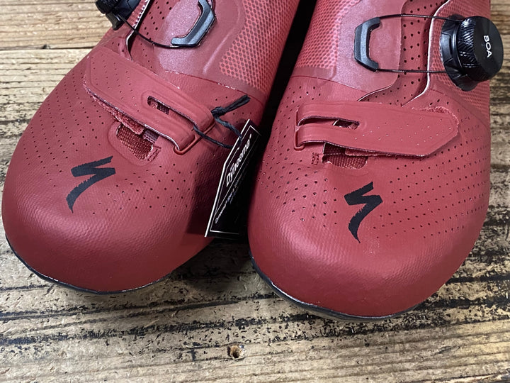 JU841 スペシャライズド SPECIALIZED S-WORKS 7 RD ビンディングシューズ 赤 EU43