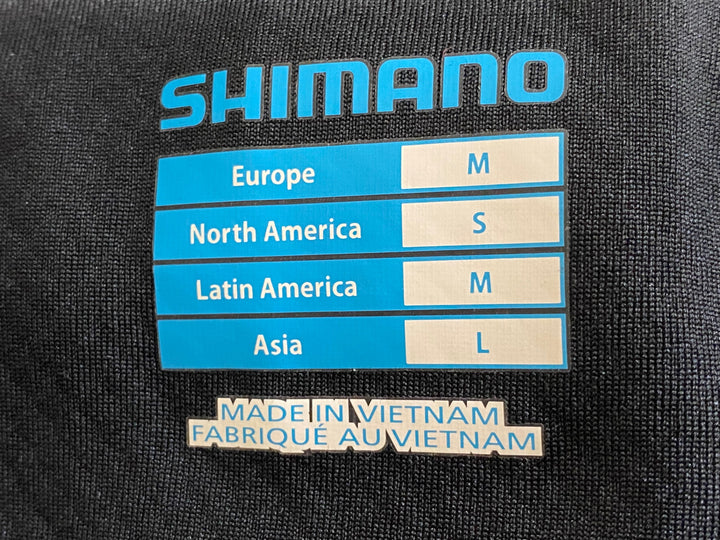 KB512 シマノ SHIMANO 長袖 サイクルジャージ 白 黒 L