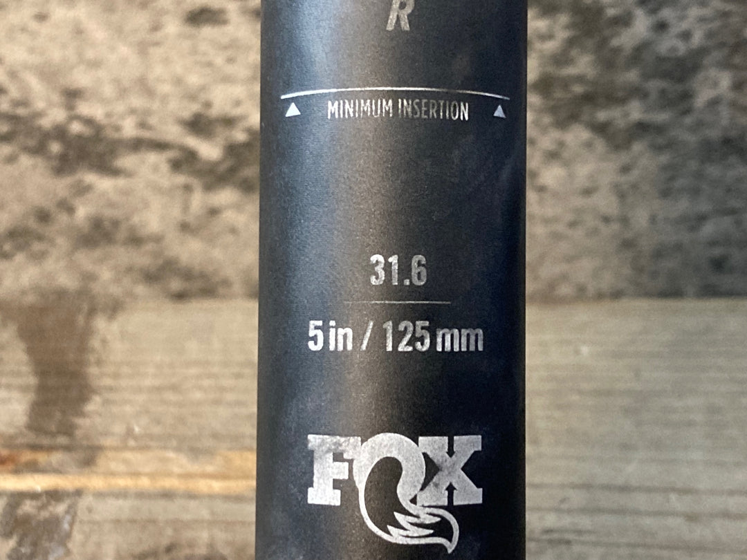JU598 フォックス FOX TRANSFER KASHIMA COAT アルミ ドロッパーシートポスト Φ31.6 125mm