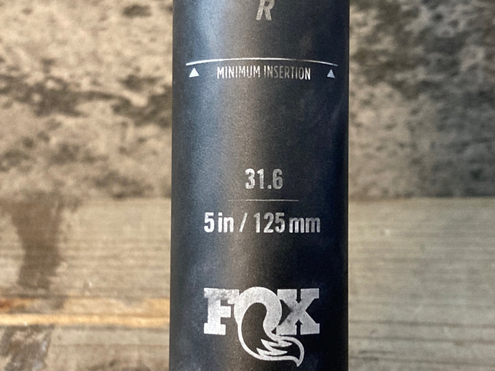 JU598 フォックス FOX TRANSFER KASHIMA COAT アルミ ドロッパーシートポスト Φ31.6 125mm