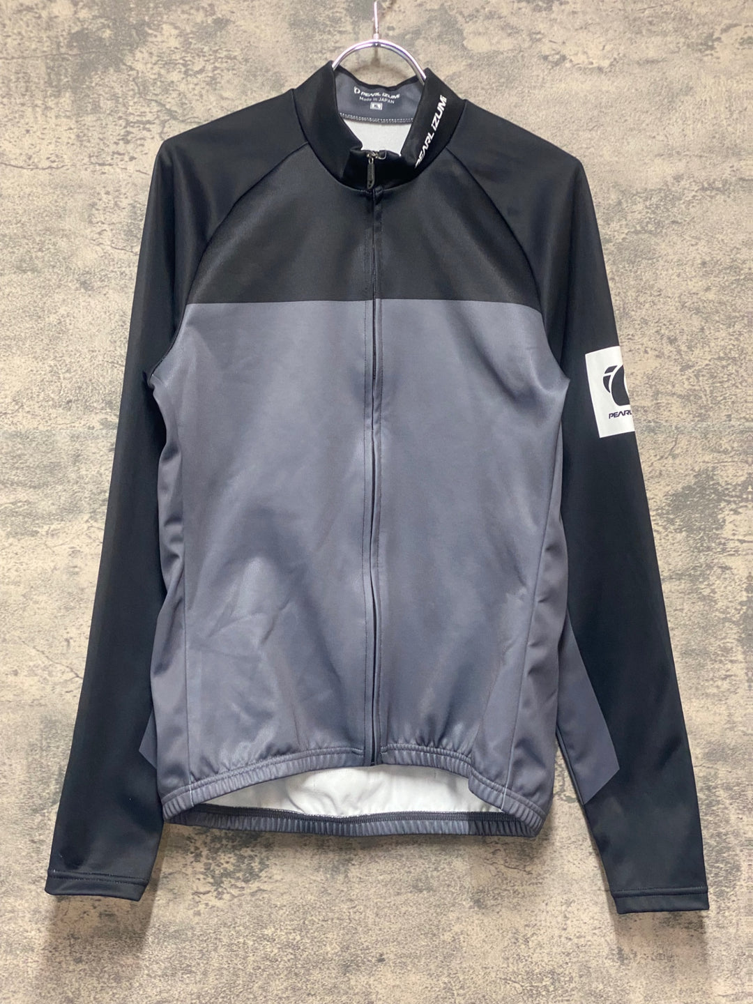 KL020 パールイズミ PEARL iZUMi 長袖 サイクルジャージ 黒 グレー XL 裏起毛