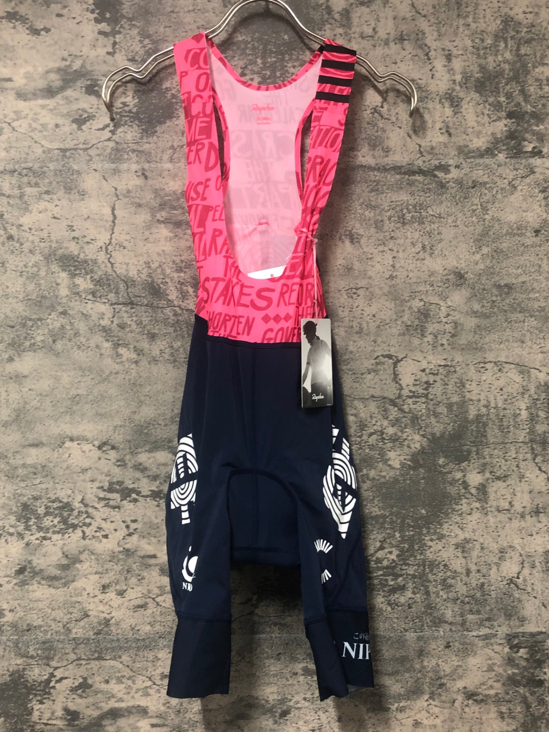 JE201 ラファ Rapha EF EDUCATION FIRST WOMEN'S PRO TEAM BIB SHORTS ビブショーツ ネイビー ピンク レディース XXS