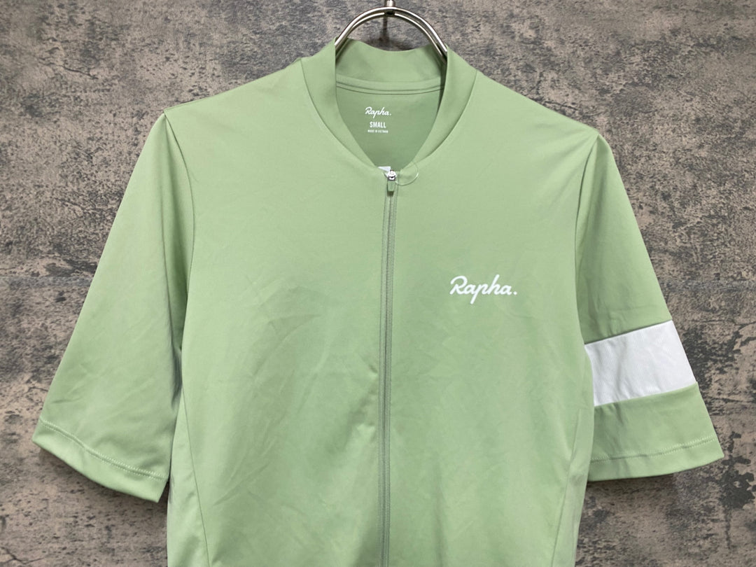 KM066 ラファ Rapha MEN'S CORE JERSEY 半袖 サイクルジャージ ライトグリーン S