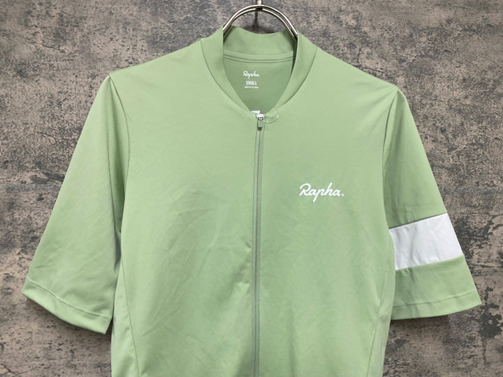 KM066 ラファ Rapha MEN'S CORE JERSEY 半袖 サイクルジャージ ライトグリーン S