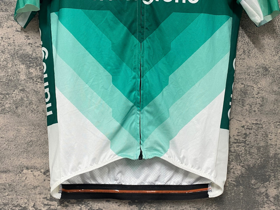 KJ811 スポーツフル sportful 半袖 サイクルジャージ 黒 緑 L BORA hansgrohe
