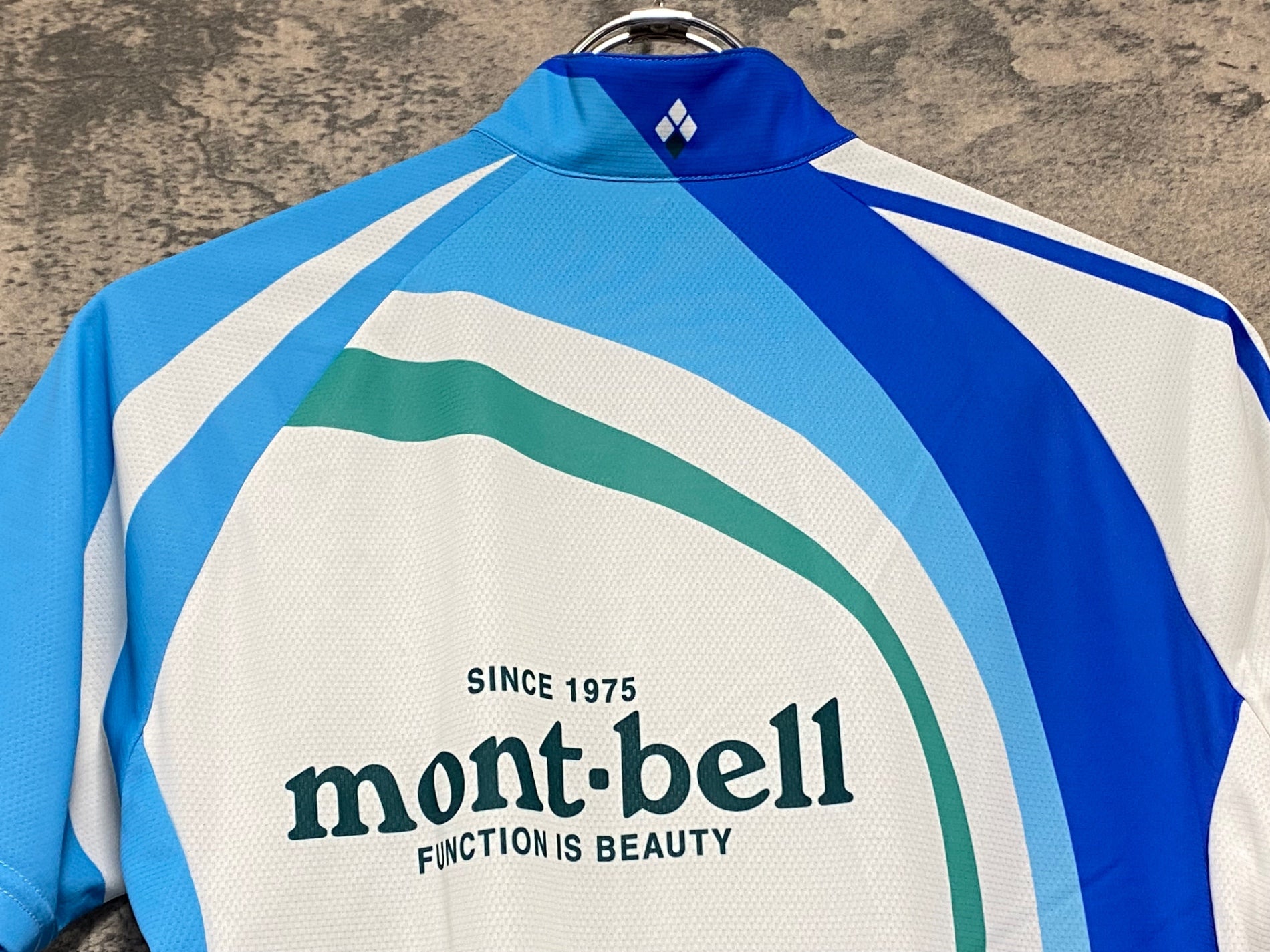 JZ426 モンベル mont-bell 半袖 サイクルジャージ 白 青 M – BICI