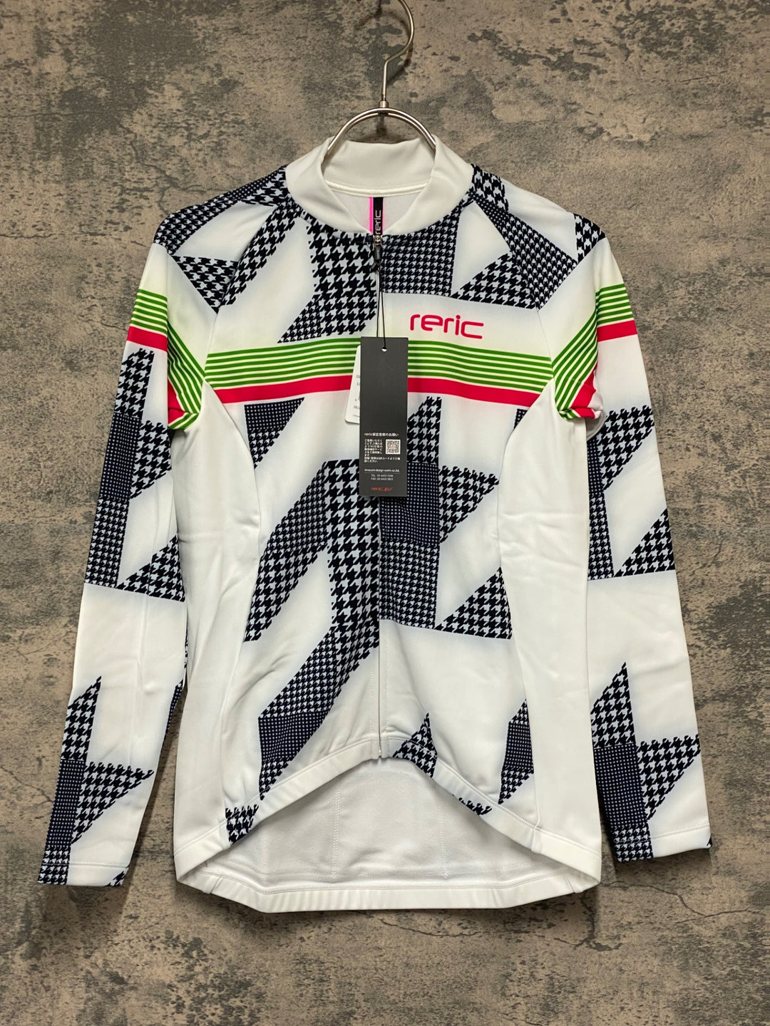 JV986 レリック reric Women's Sugar Long Sleeve Jersey 長袖 サイクルジャージ 白 M 裏起毛 レディース