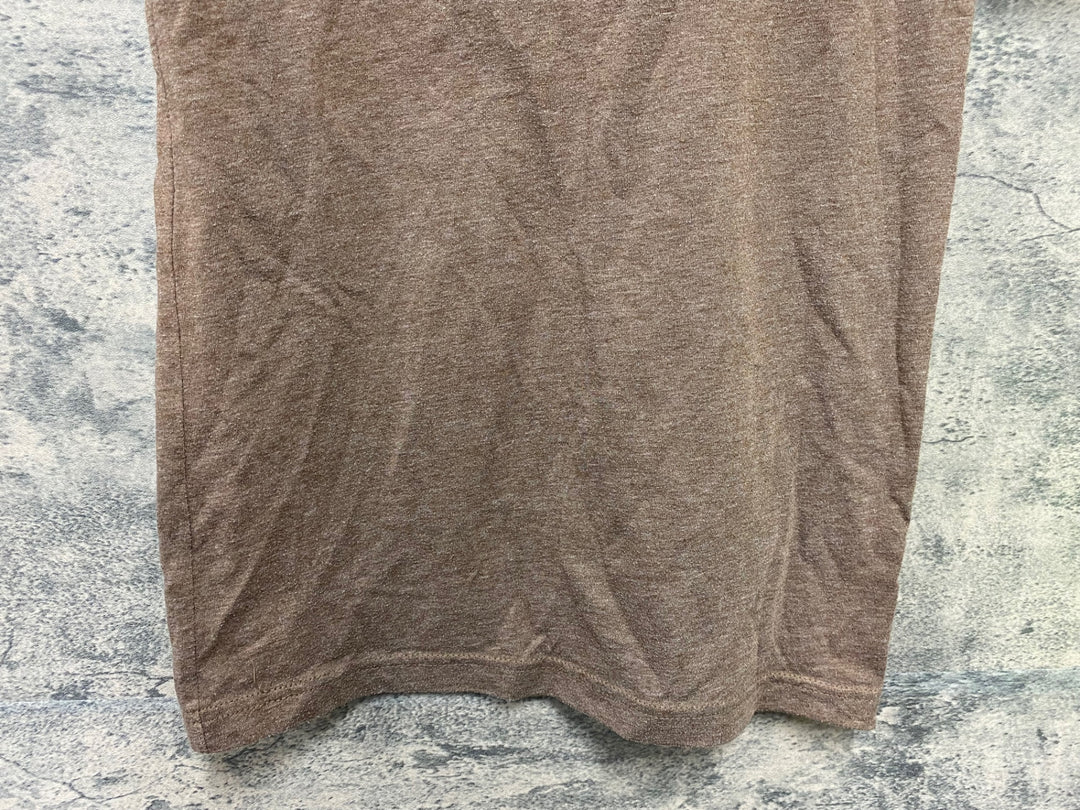 JS108 キャンバス CANVAS 半袖 Tシャツ 茶 XS