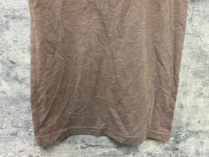 JS108 キャンバス CANVAS 半袖 Tシャツ 茶 XS