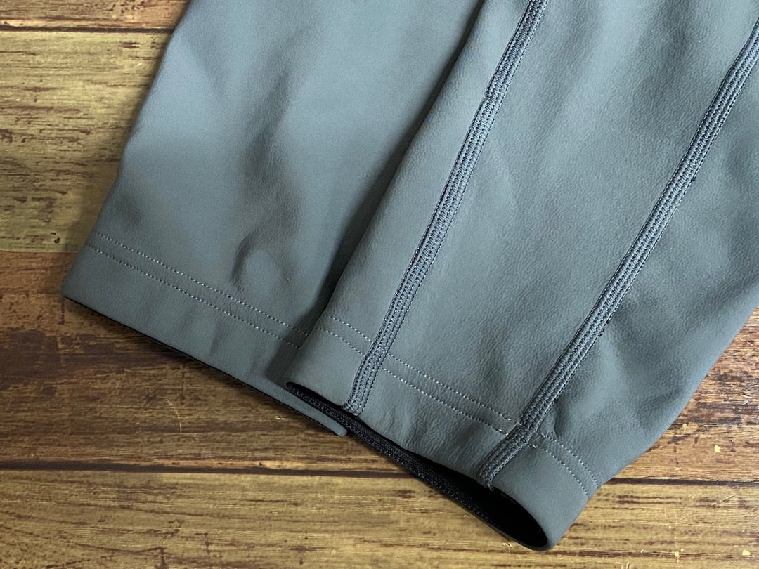 KA565 パスノーマルスタジオ PAS NORMAL STUDIOS PAS DEEP WINTER LONG BIB ビブショーツ ダークグレー L 裏起毛