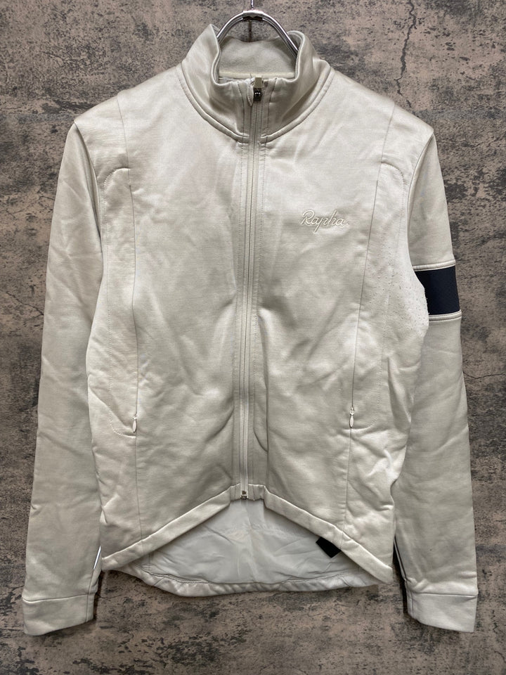 JZ509 ラファ RAPHA MEN’S CLASSIC WINTER JERSEY 長袖 サイクルジャージ S 白
