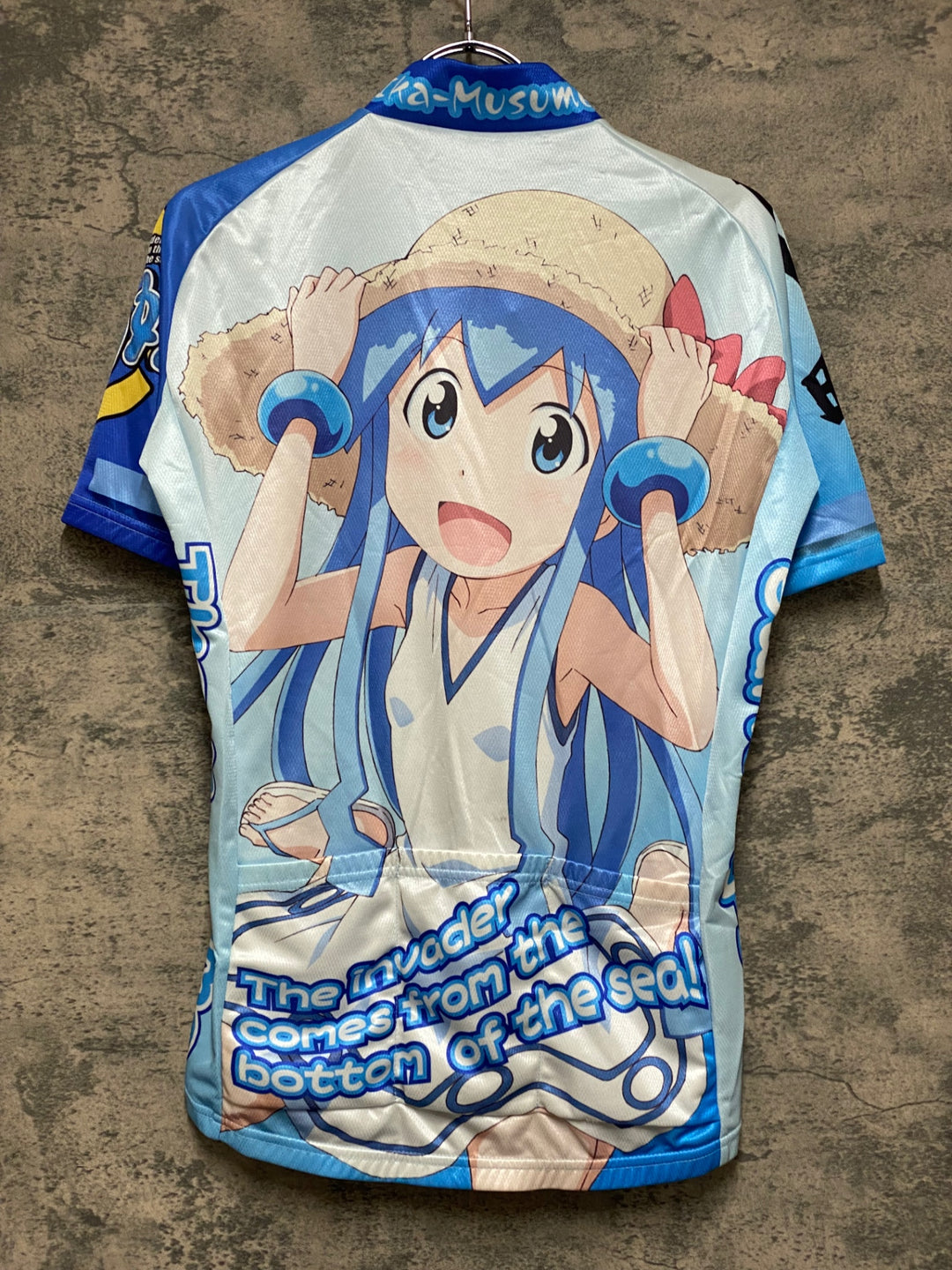 JM944 モノクローバー MONOCLOVER 半袖 サイクルジャージ 総柄 M イカ娘