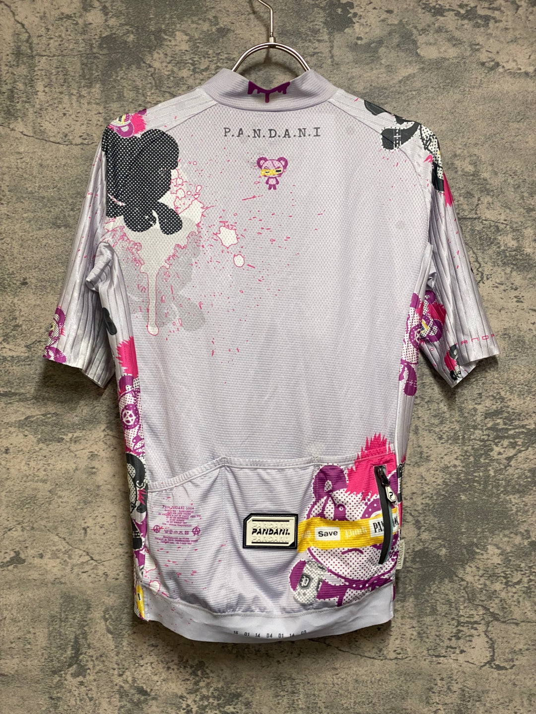 JR213 パンダーニ pandani 半袖サイクルジャージ 紫 S エアロジャージ