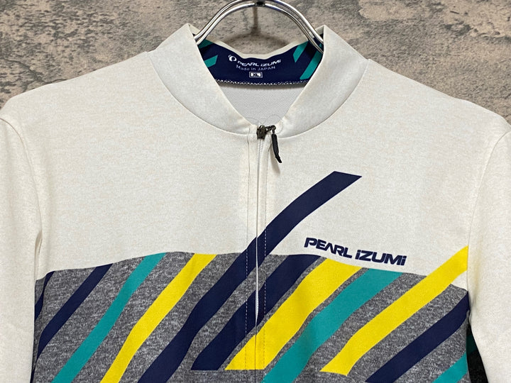 JP542 パールイズミ PEARL iZUMi 半袖 サイクルジャージ 白 グレー XL