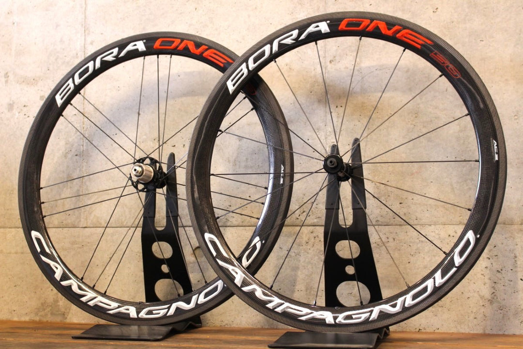 新品! カンパニョーロ CAMPAGNOLO ボーラワン BORA ONE 50 AC3 カーボン チューブラー ホイールセット シマノ 11S/12S 【福岡店】