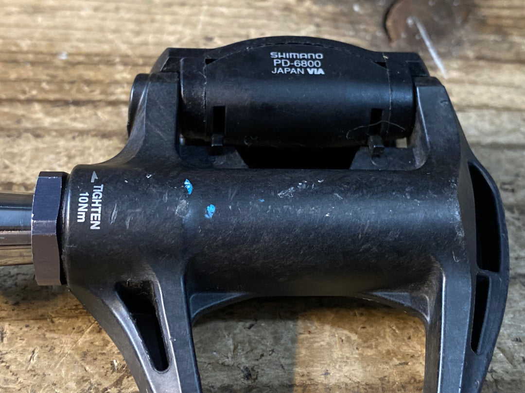 JS738 シマノ SHIMANO アルテグラ ULTEGRA PD-6800 ビンディングペダル SPD-SL +4mm